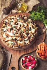 pain hérisson lardon mozzarella graines de courge