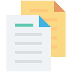 Obraz premium Extension Files Colored Vector Icon
