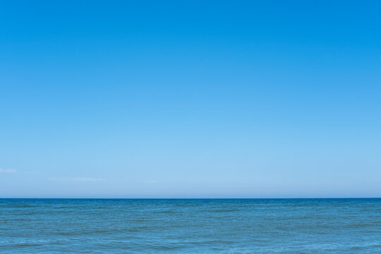 Stock photo of calm blue ocean and sky, Cape Cod, Massachusetts