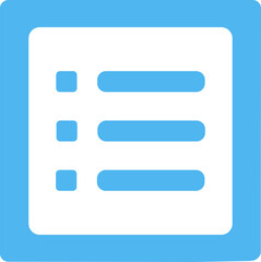 png list icon isolated.