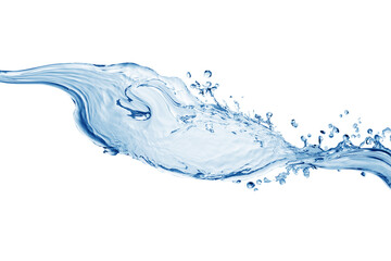 Water, water splash isolated on white background