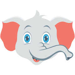 Elephant Colored Vector Icon