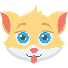 Fox Colored Vector Icon