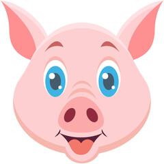 Pig Colored Vector Icon