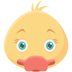 Duck Colored Vector Icon