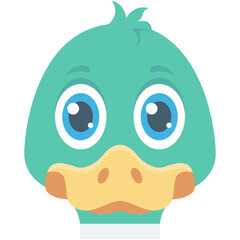 Duck Colored Vector Icon
