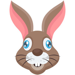 Rabbit Colored Vector Icon