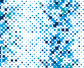 Abstract backdrop with squares of different scales and shades of blue colour. Vector illustration