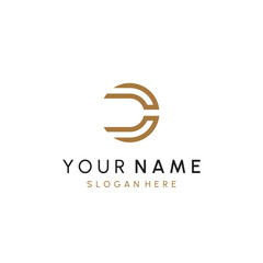 C or CC Letter Initial Logo Design, Vector Template
