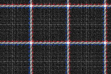 ragged fabric seamless texture blue white red france netherlands flag stripes on black with gray threads for gingham, plaid, tablecloths, shirts, tartan, clothes, dresses, bedding, blankets, tweed