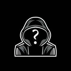 The mask of an anonymous protest. Unidentified person. Vector illustration isolated.