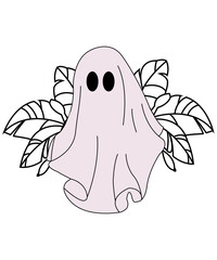 Halloween ghost Illustration