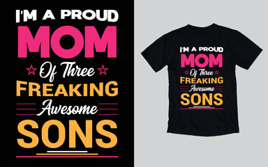 Mothers day love mom typography t-shirt design