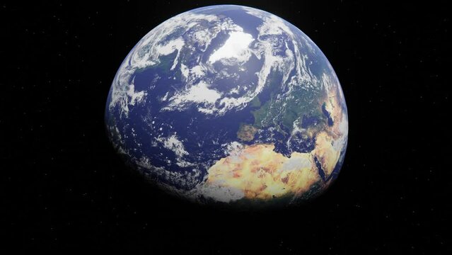 Simple 360 rotation of Earth, perfectly looping.
25 sec, 4K, 60 FPS. Made with Blender 3.3.0