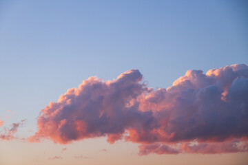 Colorful sunset and cloudscape