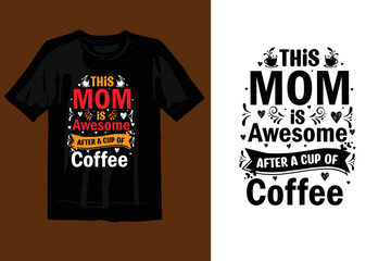 typography coffee t-shirt design,