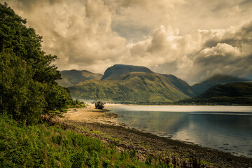 Corpach Shipwreck near Fort william in the Scottish Highlands