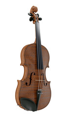 Obraz na płótnie Canvas classical violin on a white background. 3d rendering.