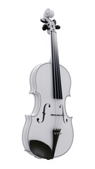 Naklejka premium classical violin on a white background. 3d rendering.