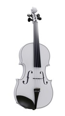 Obraz premium classical violin on a white background. 3d rendering.