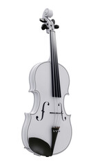 Naklejka premium classical violin on a white background. 3d rendering.