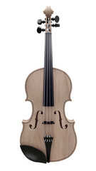 Fototapeta premium Brown classical violin on a white background. 3d rendering.