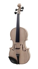 Fototapeta premium Brown classical violin on a white background. 3d rendering.