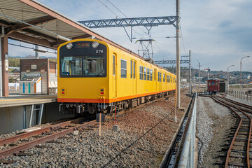 Obraz premium 三岐鉄道 阿下喜駅 