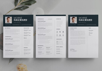 Clean Resume Layouts with Cover Letter Layout