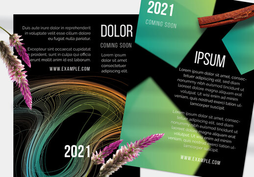 Flyer Layouts with Motion Blur and Abstract Glowing Shapes