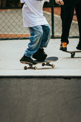 Fototapeta na wymiar child on skateboard