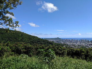 Mountain view of Honolulu