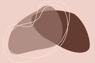 modern copy space background, beige and brown shades card design