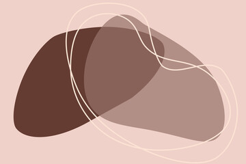 modern copy space background, beige and brown shades card design