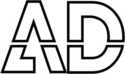 AD, DA, A, D Letter Logo Monogram