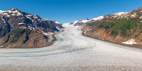 Salmon glacier panorama near Stewart, British Columbia, Canada. 
