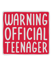 warning official teenager Zitat 