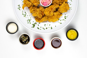 Fried chicken, food dish, fried food