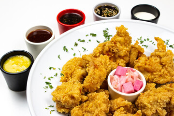 Fried chicken, food dish, fried food