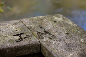 Carved Initials