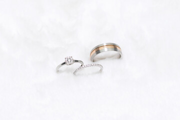 Set of rings for wedding