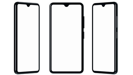 3D digital render of phone mock-up.