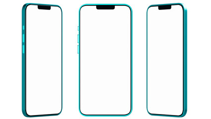 3D digital render of phone mock-up.