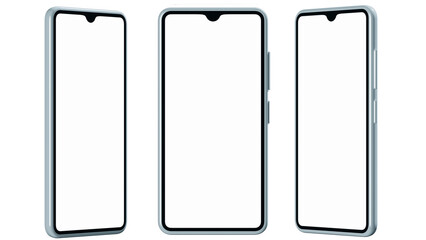 3D digital render of phone mock-up.