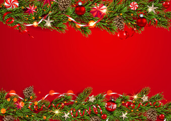 Red festive background