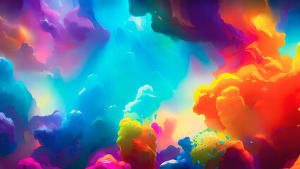 Plakat Artistic concept painting of a abstract background, 3d illustration.