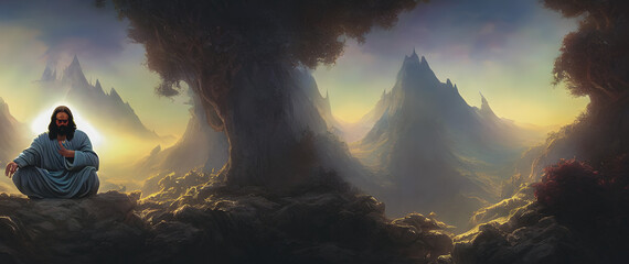 Artistic concept painting of a beautiful texture with simple shape and figure. Wallpaper. Tender and dreamy design