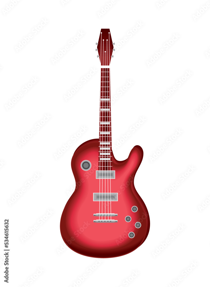 Sticker electric guitar music instrument