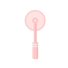 Pink rotary cutter illustration