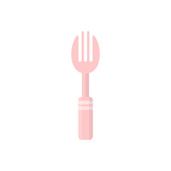 Pink fork illustration